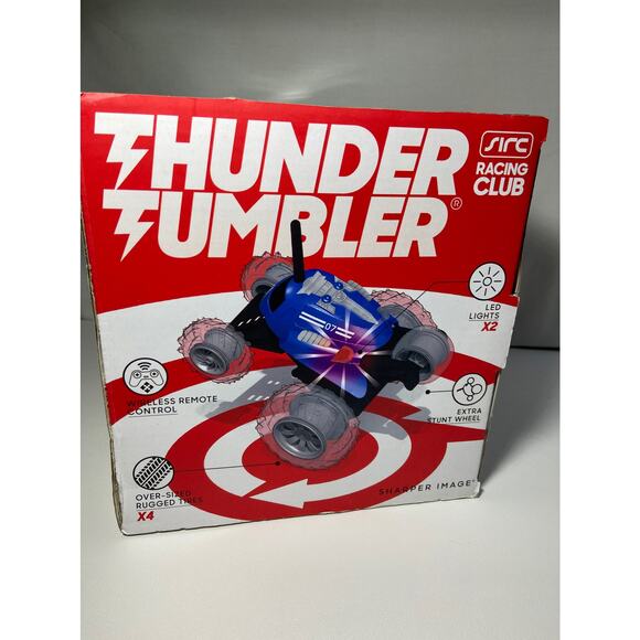 Sharper Image Thunder Tumbler Remote Control 360 Spinning Car, Black - Picture 2 of 5